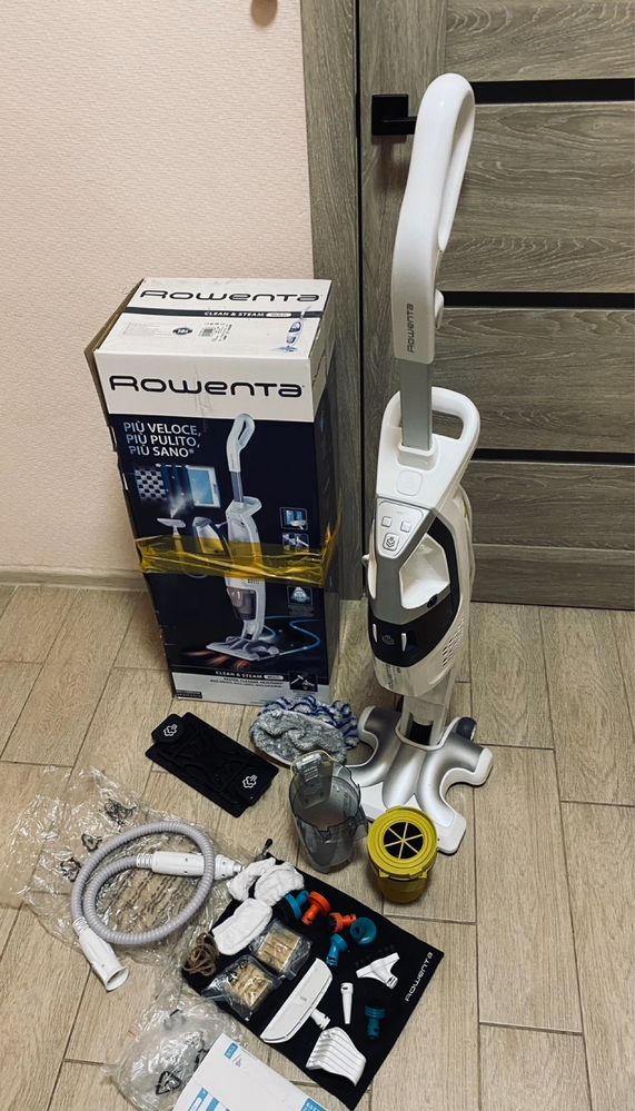 Парова швабра. Пилосос ручгий rowenta ry8561wh