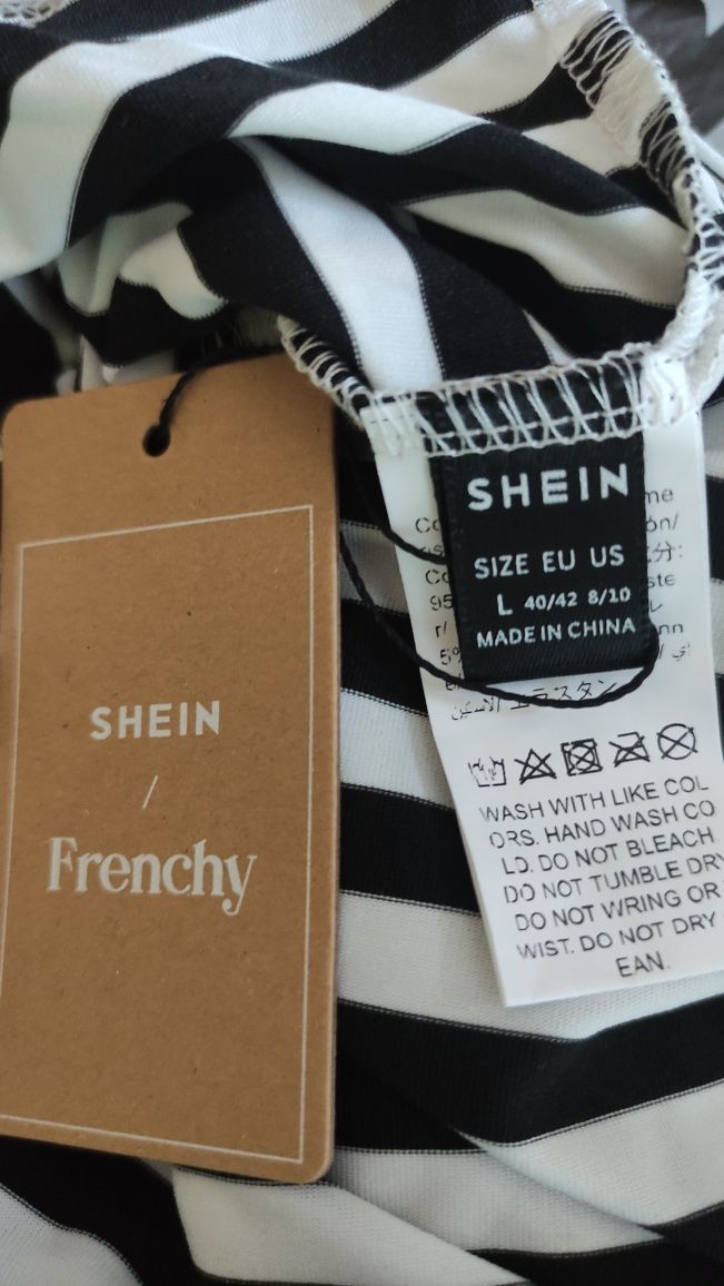 Лонгслів полосатий Шайн shein 40-42 євро французька смужка