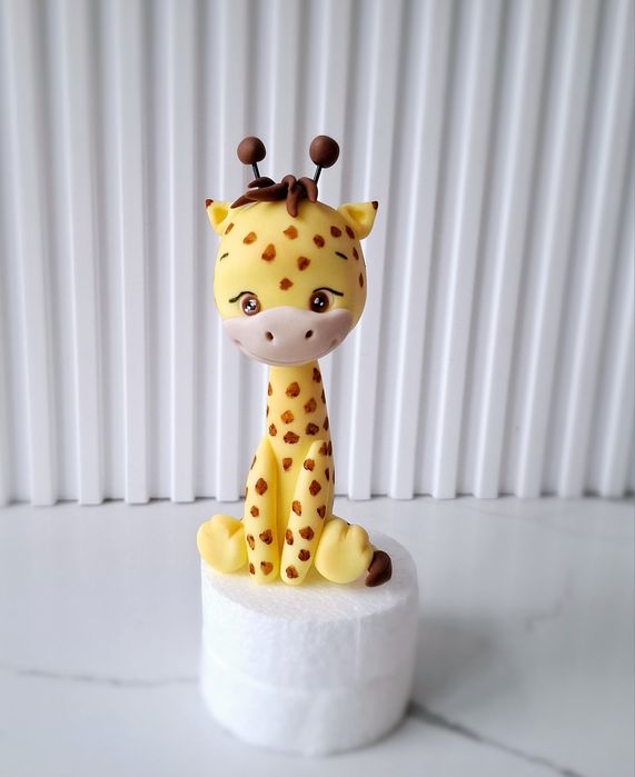 Safari na tort figurki z masy cukrowej Lew Żyrafa