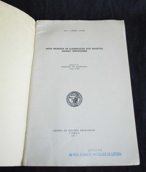 Livro Nova Proposta de Classificação dos Dialectos Galego-Portugueses