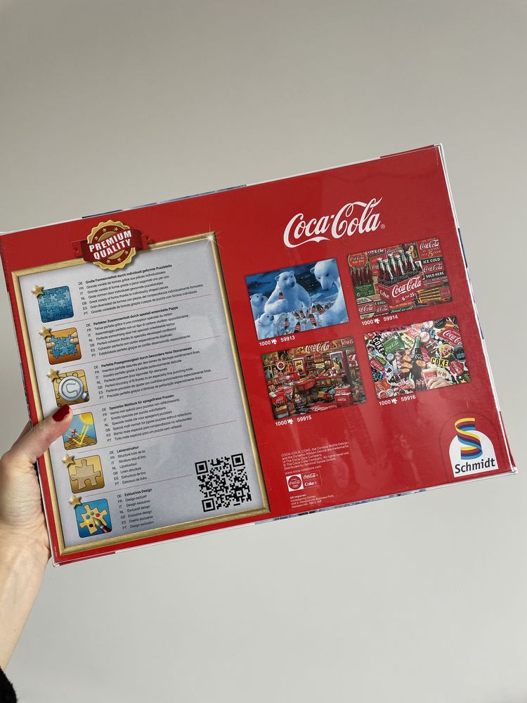 Пазли новорічні різдвяний пазл кока кола coca cola зимовий ведмідь