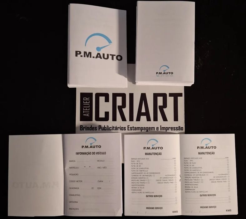 Livros de revisão automóvel com o seu logótipo ou marca