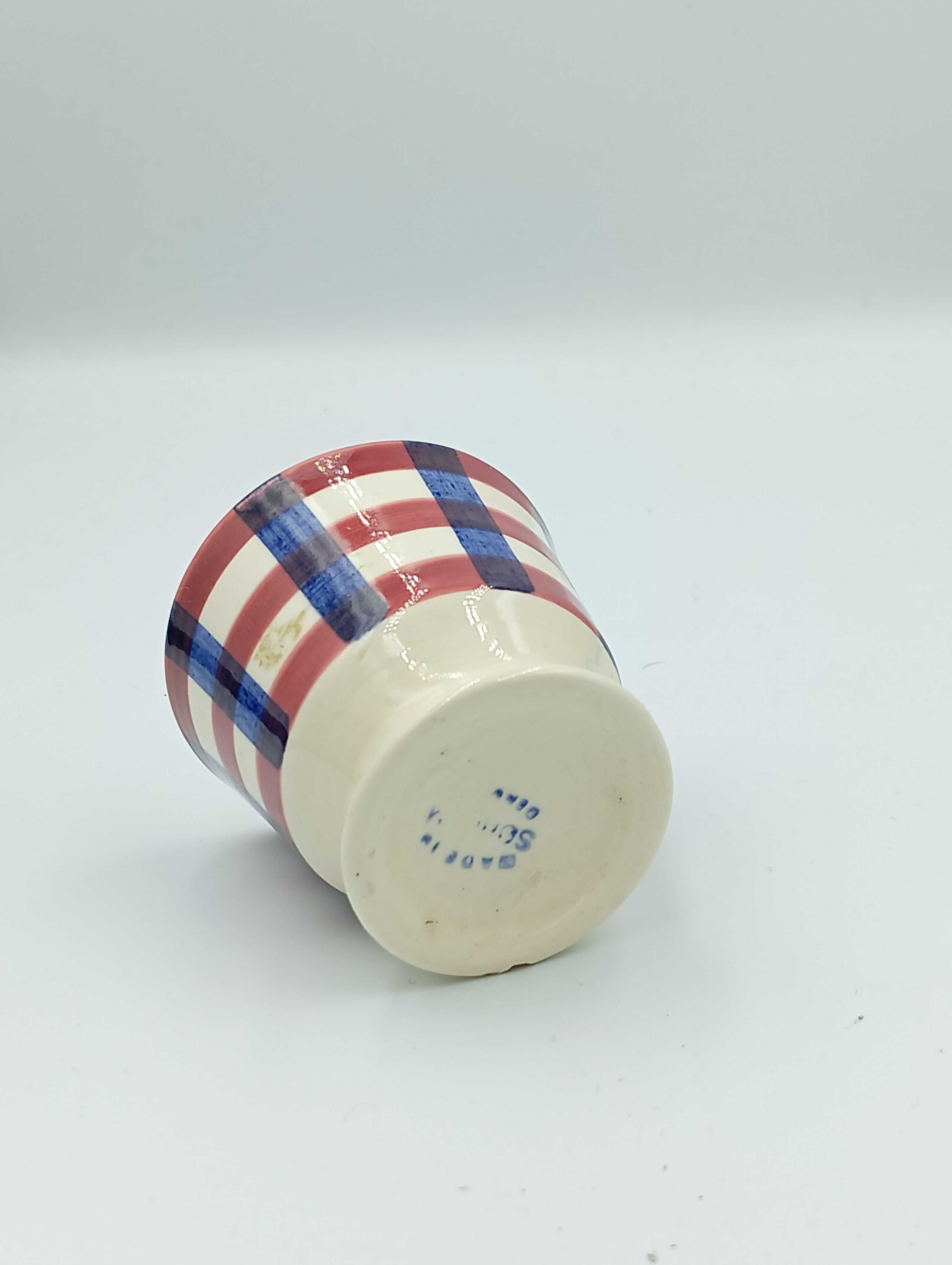 Ceramiczny kieliszek na jajko podstawka Søholm  Made in Danmark Retro