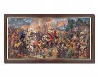 Duży obraz reprodukcja Jan Matejko BITWA POD GRUNWALDEM Wrocław + rama