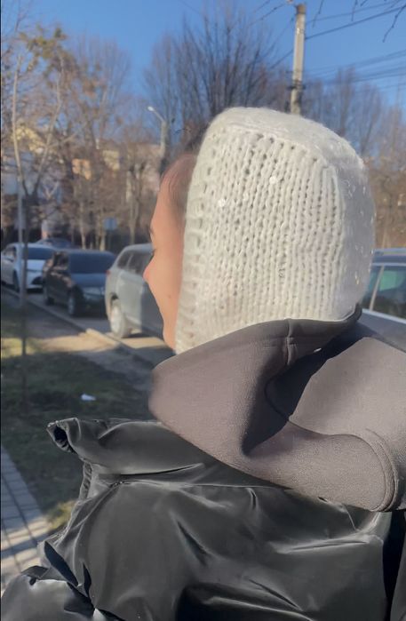 Балаклава з блискітками альпака70%+вовна10%