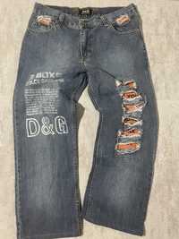 Dolce & Gabbana Jeans Hip Hop Y2K archive clothing rare ed hardy style