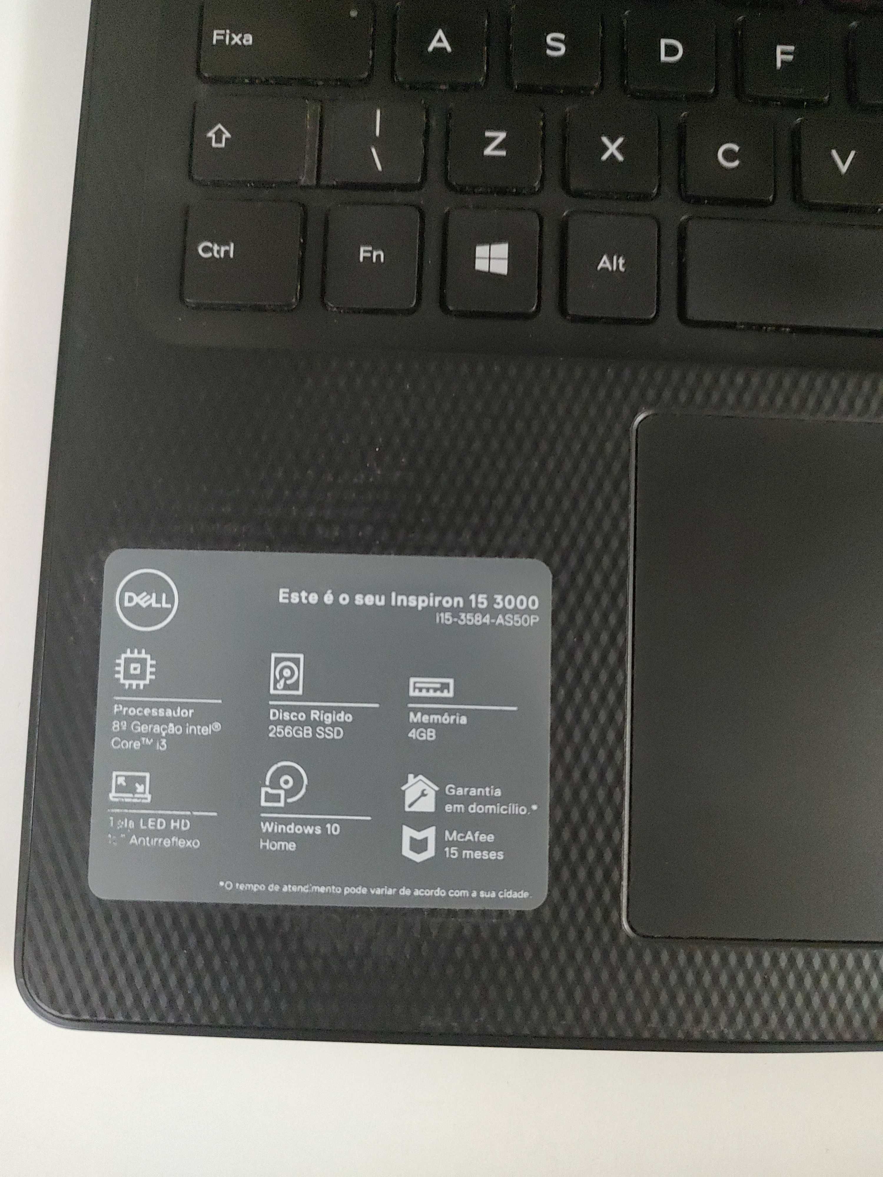 Notebook Dell i15-3584-AS50P Inpiron 15.300