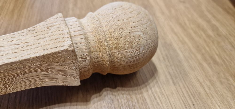 Nogi toczone dębowe 885mm do stołu / blatu / toaletki