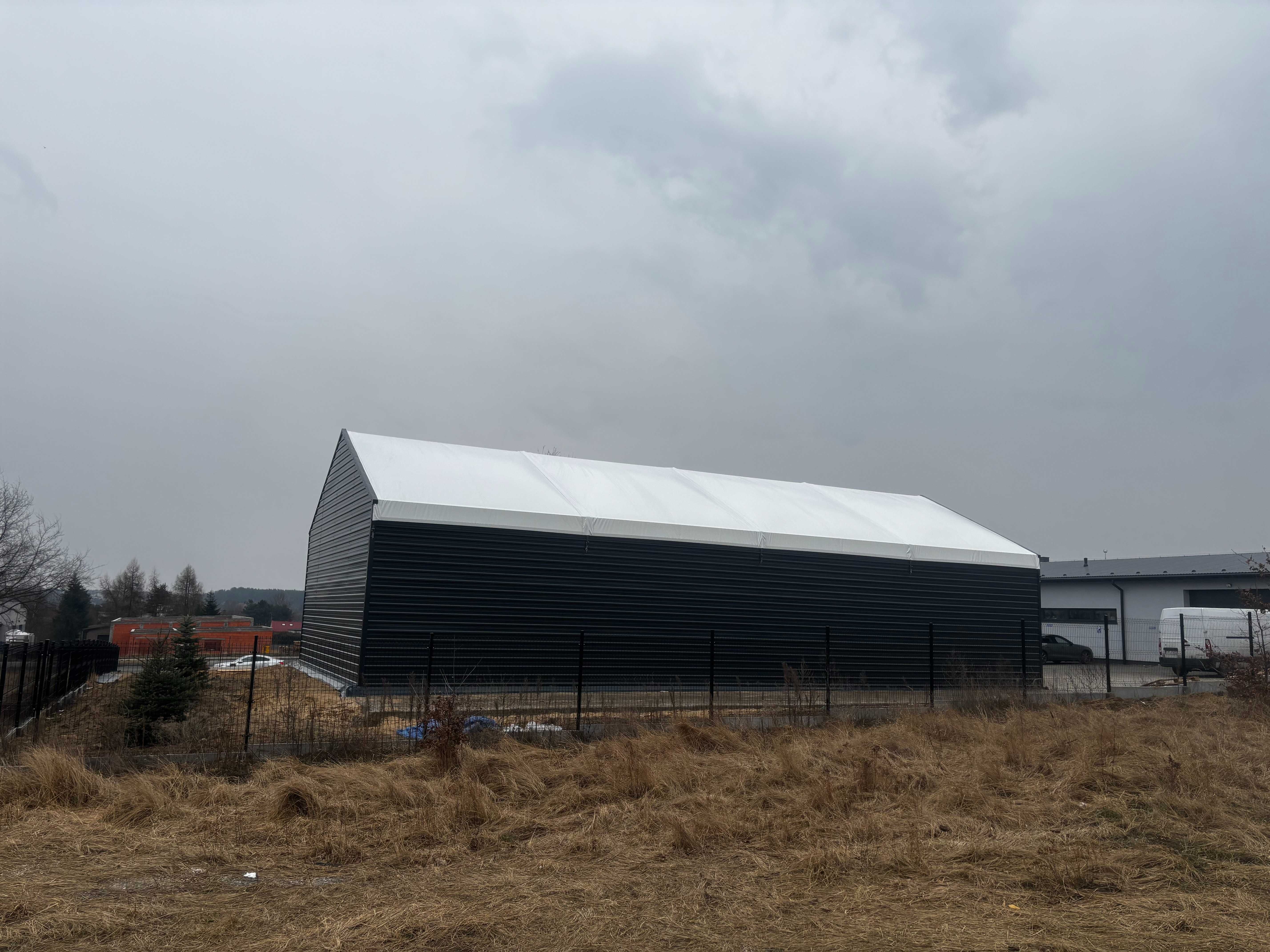 Hala namiotowa 10x20x4m dach pneumatyczny magazyn stolarnia Producent