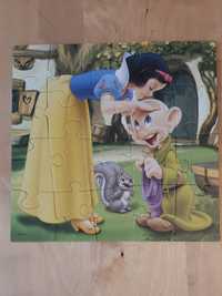 Puzzle 4+ Disney Śnieżka i krasnoludki