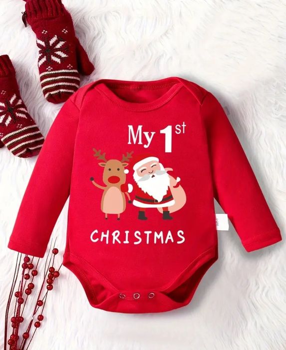 Новорічний боді 9-12 місяців