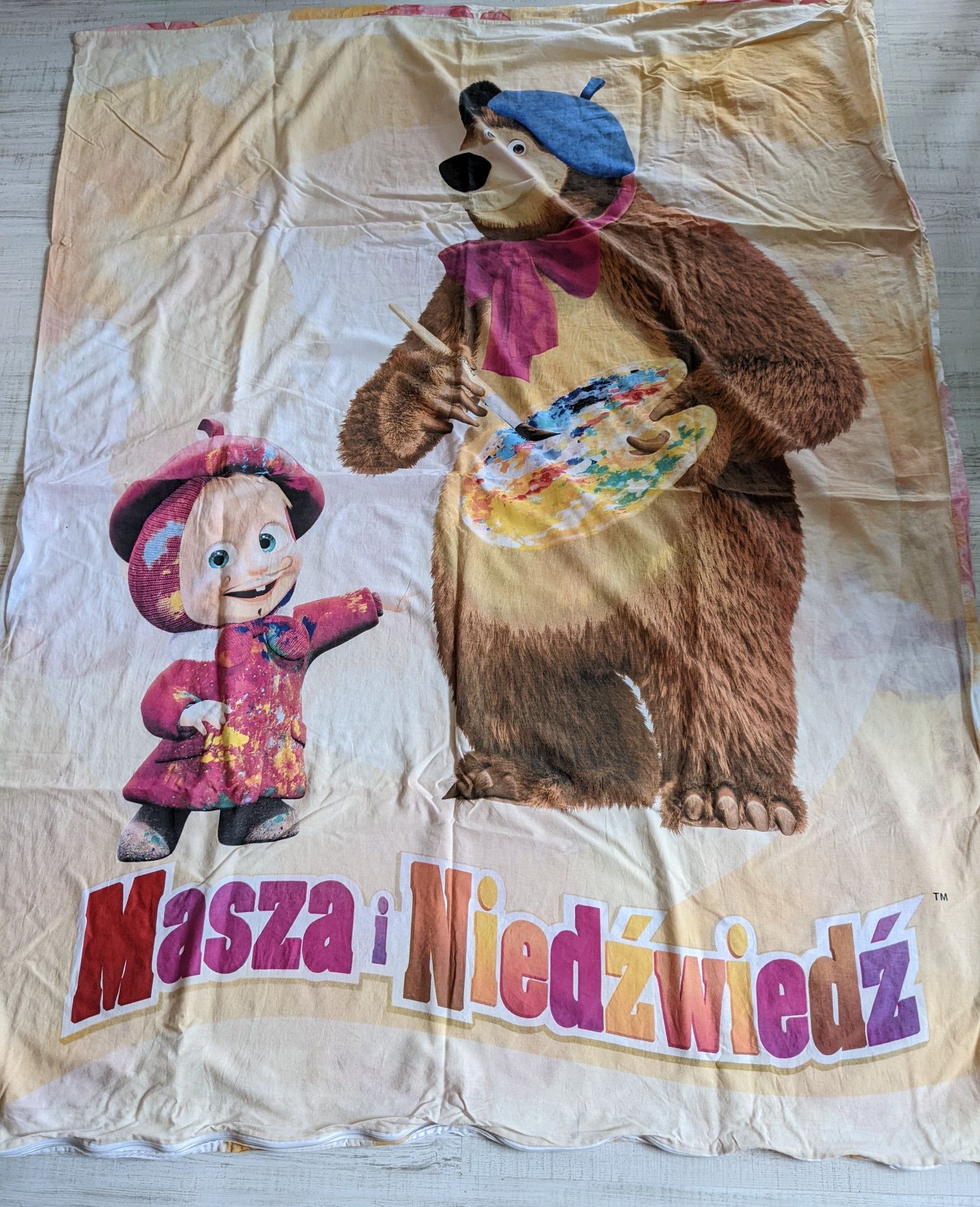 Pościel Masza i Niedźwiedź 160x200