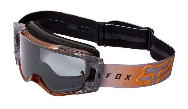 FOX Vue Riet Motocross Goggles Set Black & Gold with tearoffs
