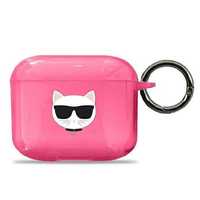 Karl Lagerfeld Kla3Uchfp Airpods 3 Cover Różowy/Pink Choupette