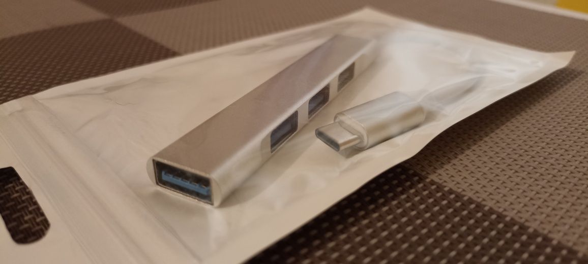 Hub USB-C 3.0 extensor 4 portas USB