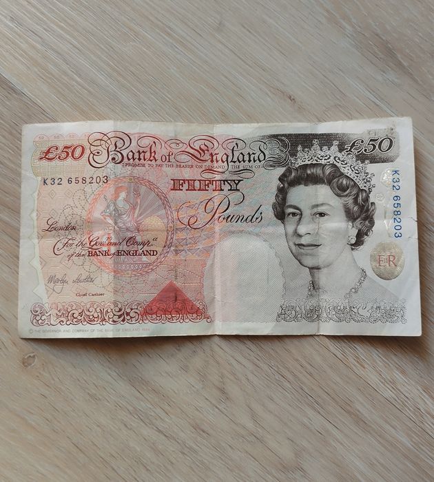 Banknot Stare funty brytyjskie 50 funtów GMB
