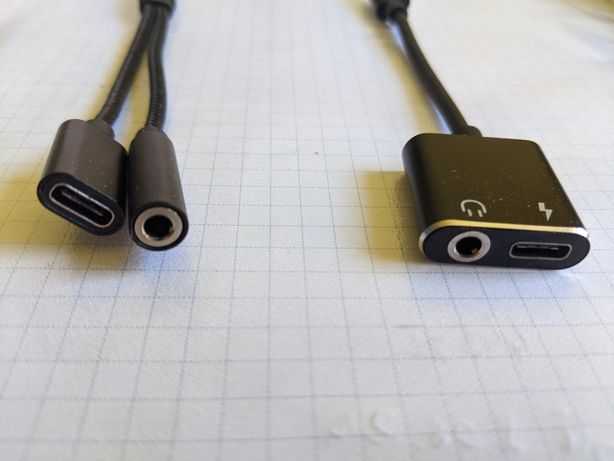 adapter przejściówka USB C , słuchawki