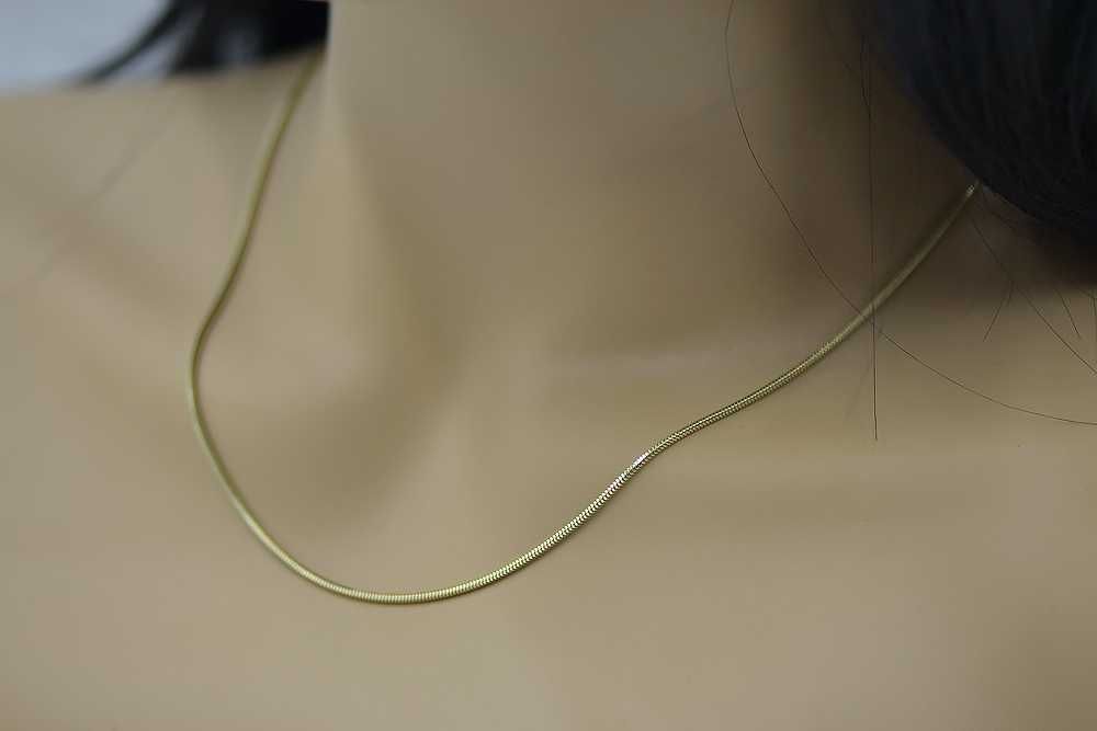 Złoty łańcuszek linka żmijka 7,2g Włoski 585 NAJTANIEJ! cc020y K