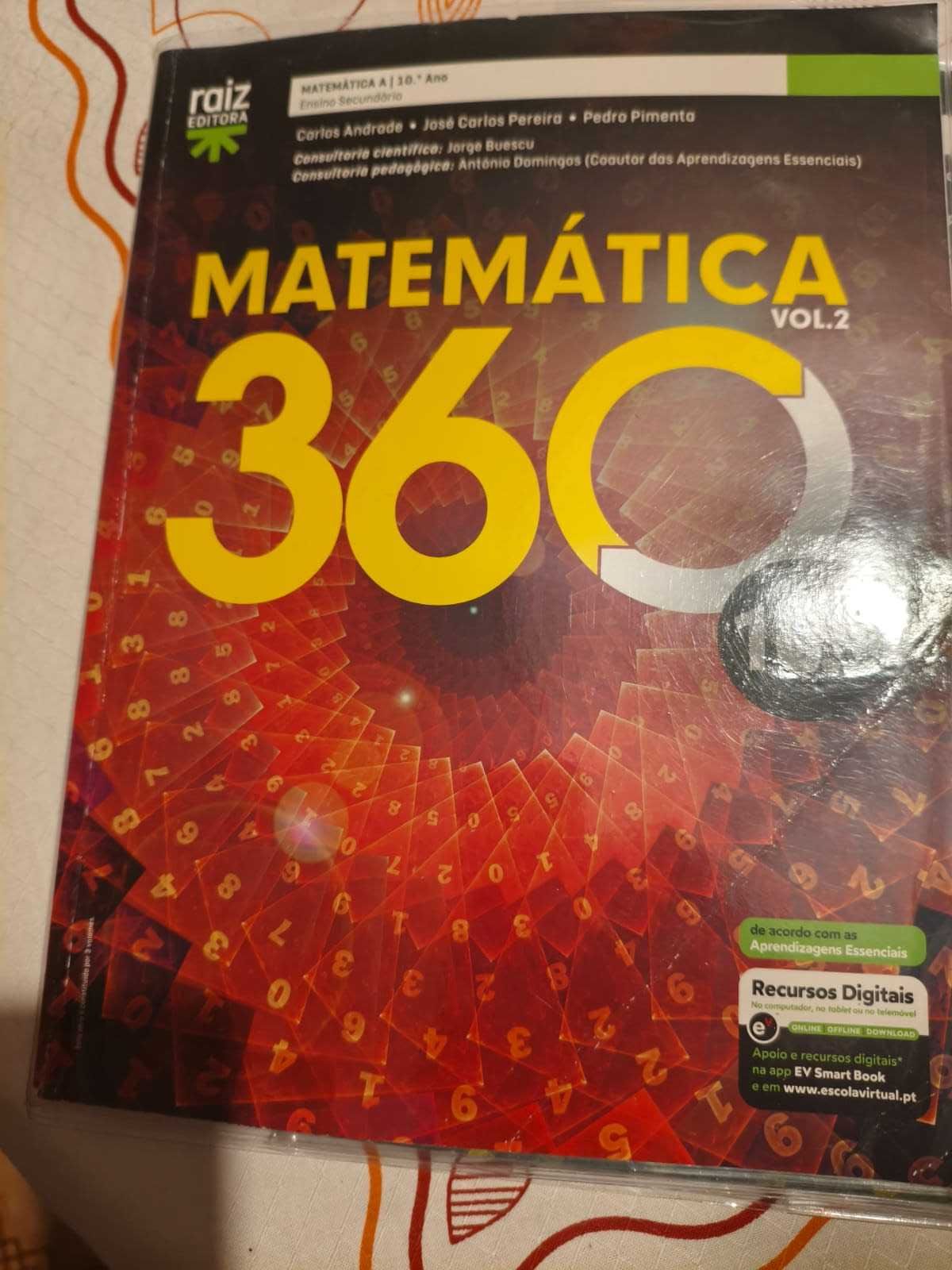Matemática 360 - 10º ano - 3 vol. + Caderno de Atividades/Rev o Básico