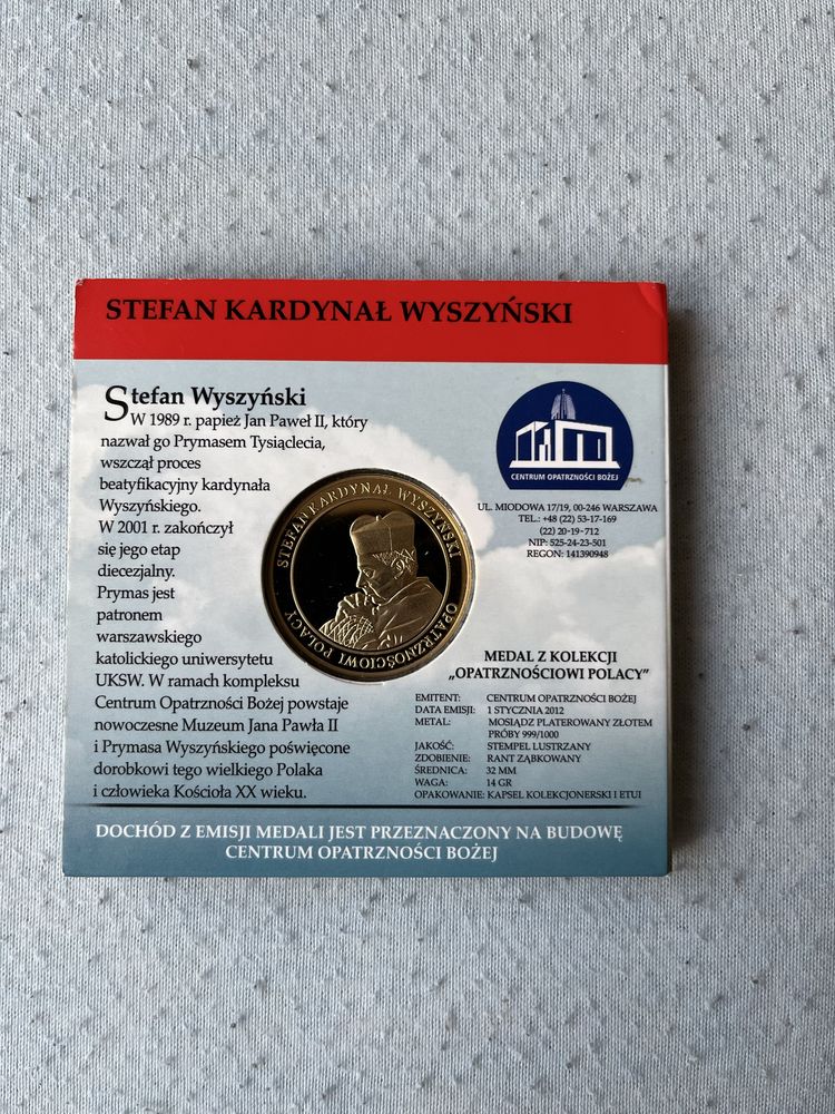 Złota emisja - Św. Maksymilian Maria Kolbe i Stefan kardynał Wyszyński