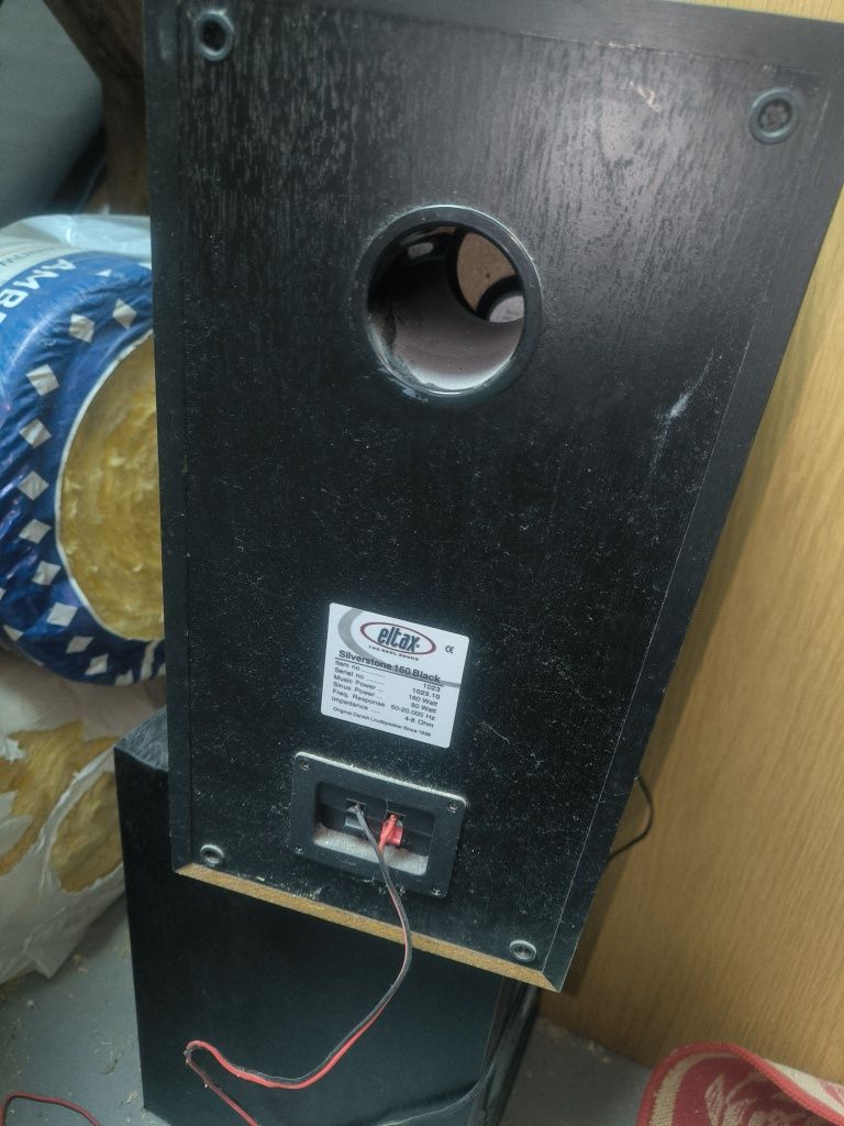 wzmacniacz technics Su-800, dwa głośniki eltax silverstone 160 black