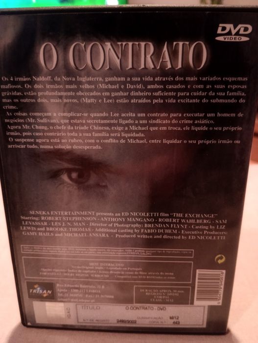 DVD o contrato.  .
