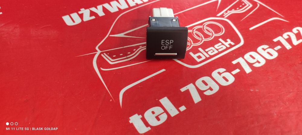 Włącznik ESP 6 Pinów z Zaślepkami Audi A3 8P 1.6 3D 2003 Blask Gołdap
