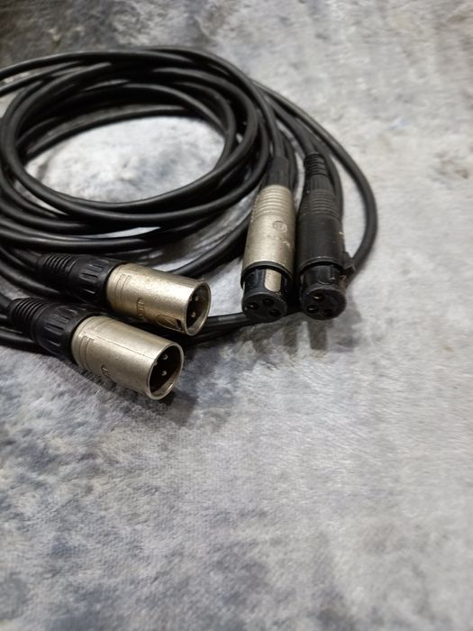 Kable mikrofonowe wtyki Neutrik 2 szt.