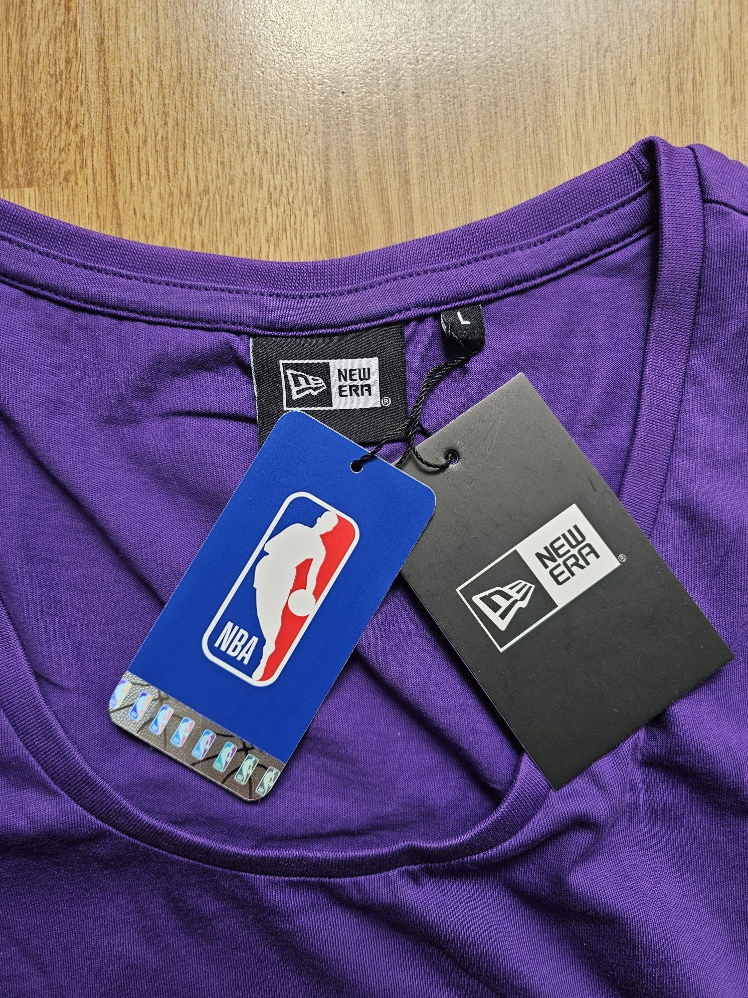 Nowa koszulka New Era  NBA, LA Lakers rozmiar L fioletowa