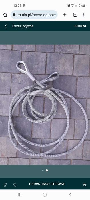 Lina zawiesie z kauszami gr. 14mm dł. 6.95m