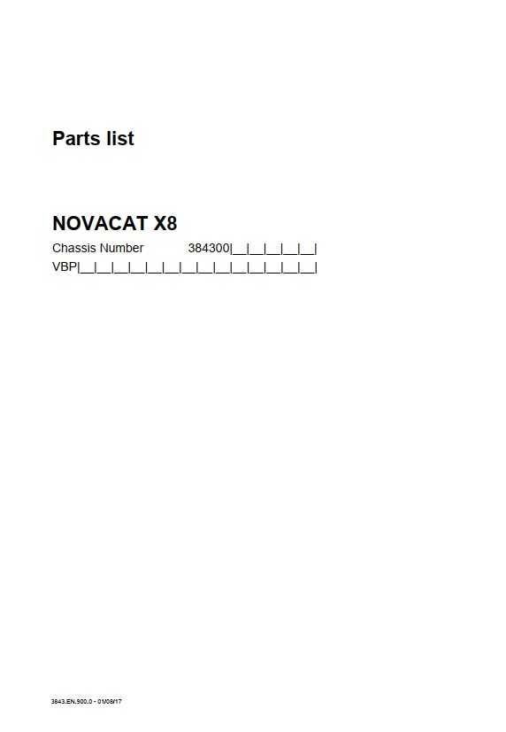 Katalog części kosiarka POTTINGER  NOVACAT X8
