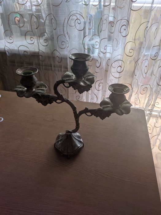 Подсвечник  мельхиоровый