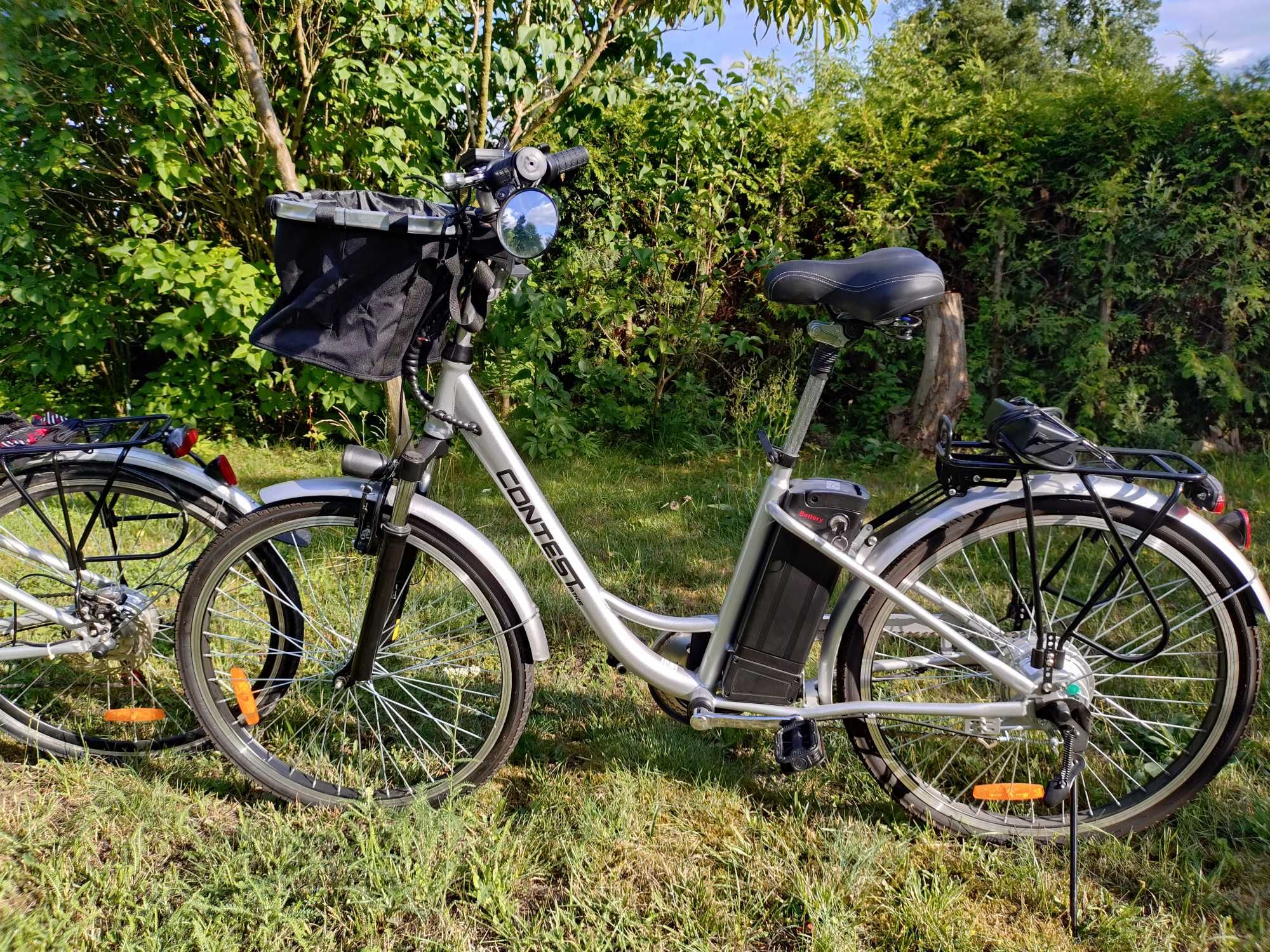 Rower elektryczny 25km/h 8Ah Zasięg 40kM MANETKA