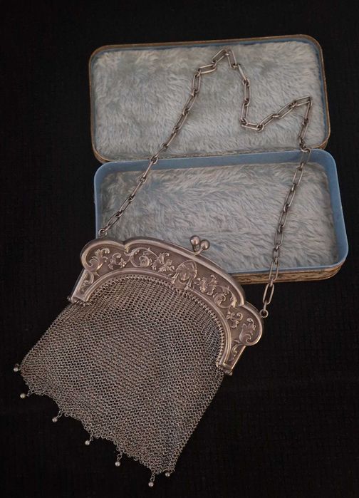 Bolsa Porta Moedas Antigo c/estojo