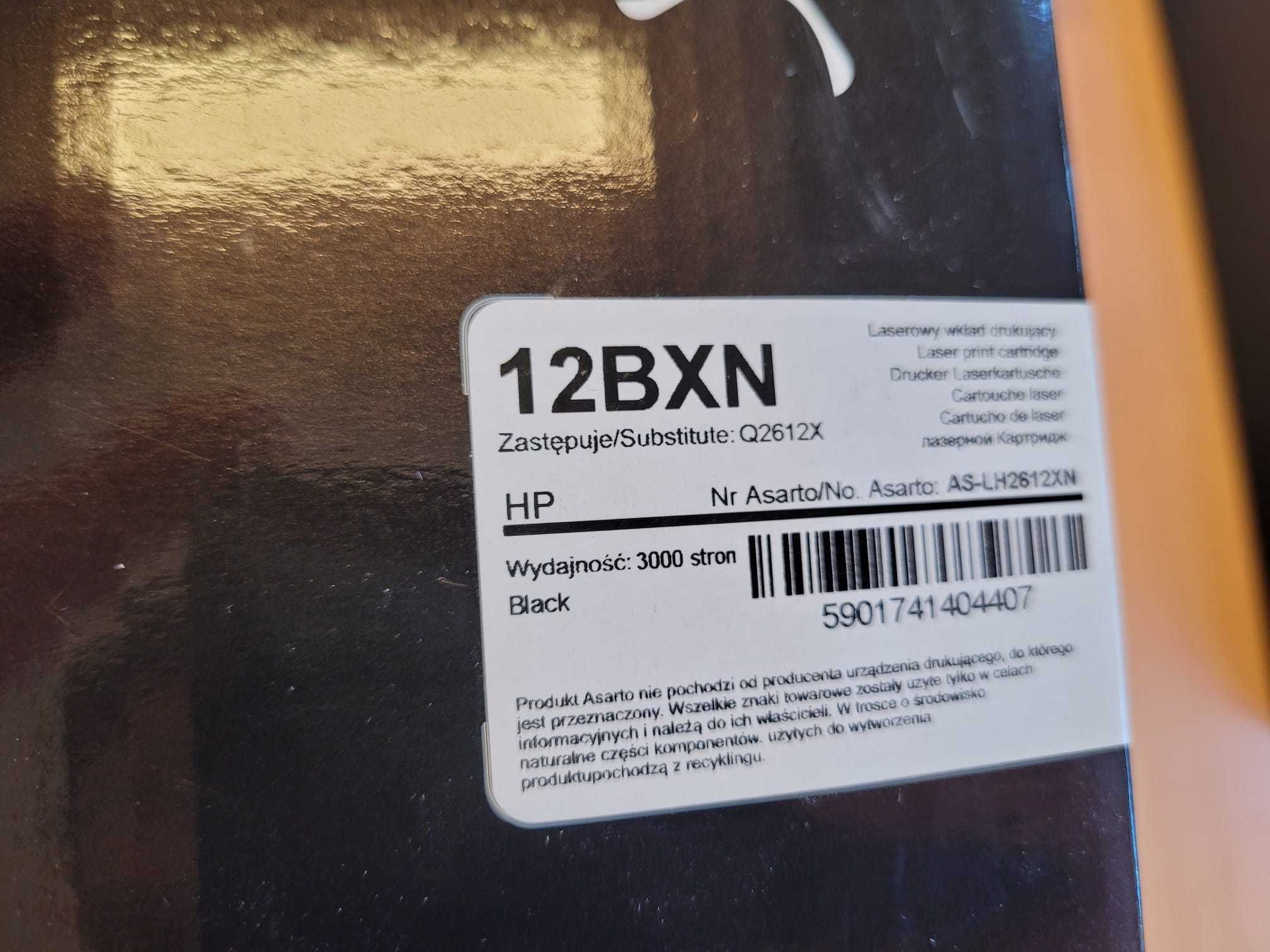 Toner Asarto do HP 12BXN | Q2612X laserowy wkład drukujący