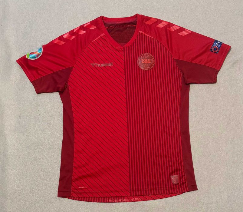 Koszulka Piłkarska Dania 2021 Euro Patch Hummel roz. L