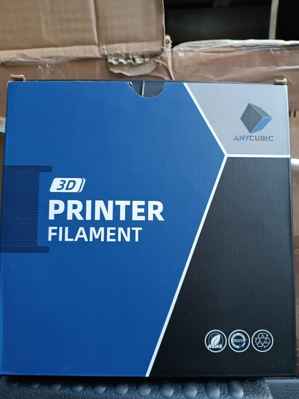 PLA пластик Anycubic для 3D принтера 1.75мм сірий (1кг)