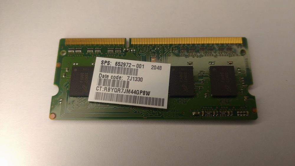 Оперативная память 2GB DDR3L 1600MHz SO-DIMM для ноутбука