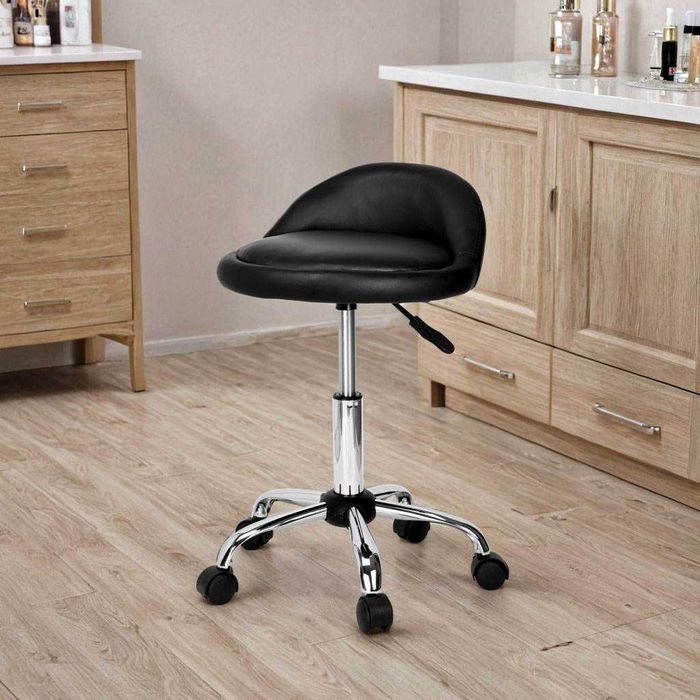 HOKER OBROTOWY kosmetyczny fryzjerski taboret na kółkach *nowy*