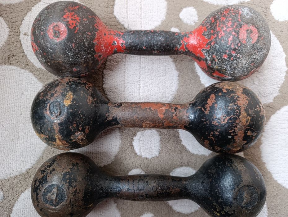 Гантелі литі пара по 1 кг, пара по 3кг