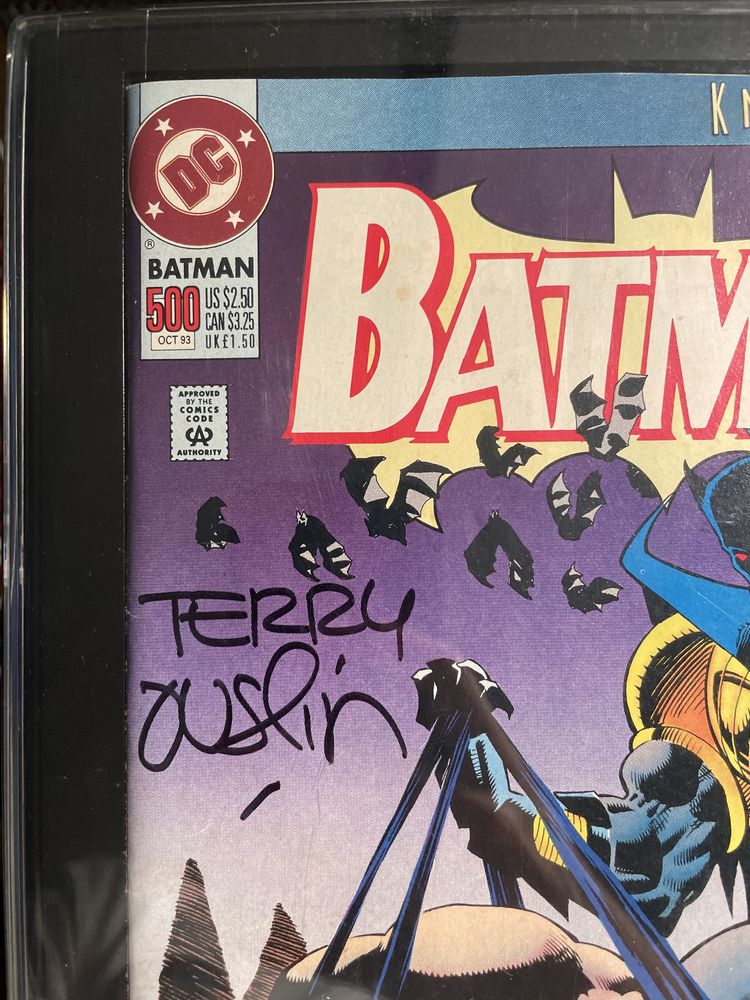 Batman Knightfall 500 October 1993 Autographed