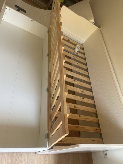 Cama com estrado e gaveta tipo sofa Ikea