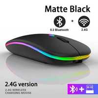 Безпровідна мишка 2.4G Bluetooth RGB Andoid IOS