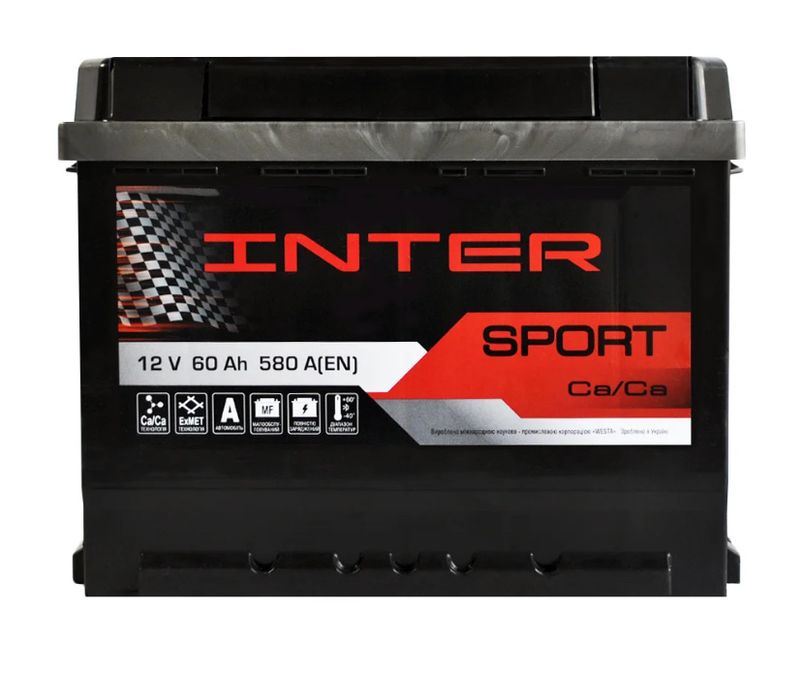 Автомобільний акумулятор INTER SPORT 60AH 580A L+