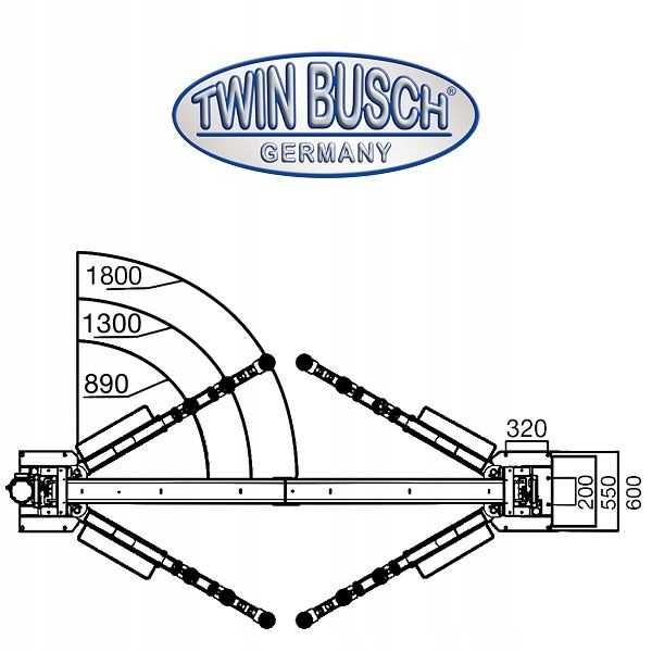 Podnośnik dwukolumnowy Twin Busch TW 250 B4.5 BUSY KAMPER dostawcze