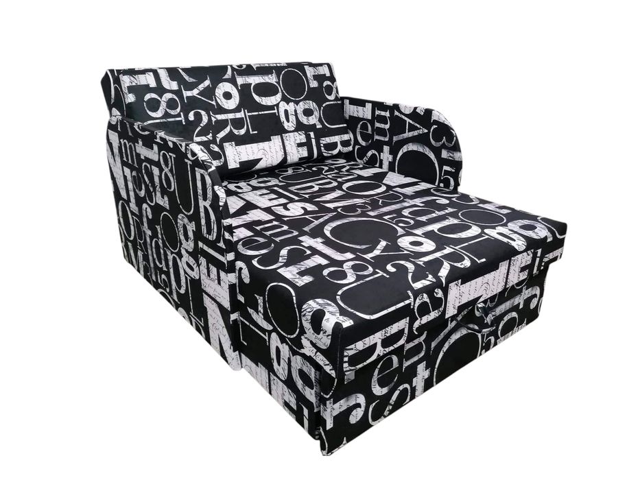 Sofa fotel amerykanka Kubuś dla dzieci z pojemnikiem na pościel