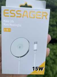 Бездротовий зарядний пристрій ESSAGER Magnetic Wireless Charger (15W)