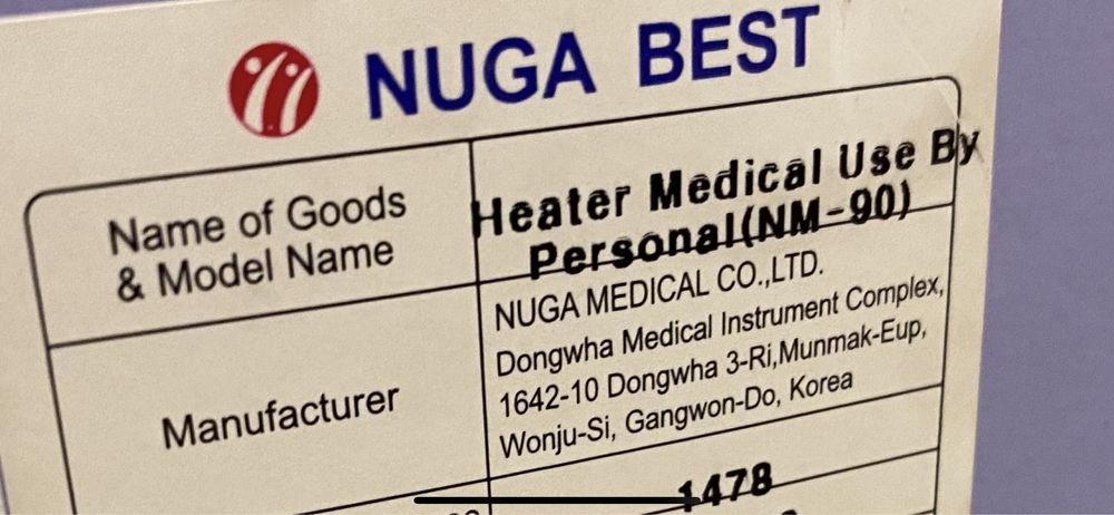 Pas grzewczy z ceramiką turmanium Nuga Best NM-90. Nowy