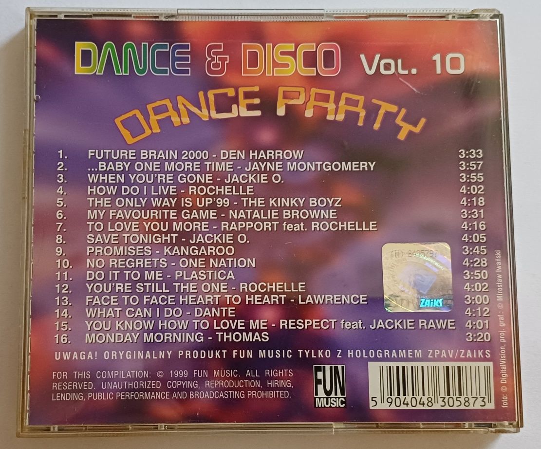 Dance & disco vol. 10 Dance Party ( 1999 CD )