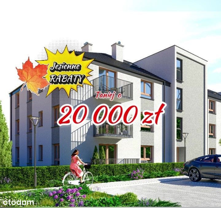 45 m2 - 2 pokoje z aneksem. Klimatyczne poddasze!